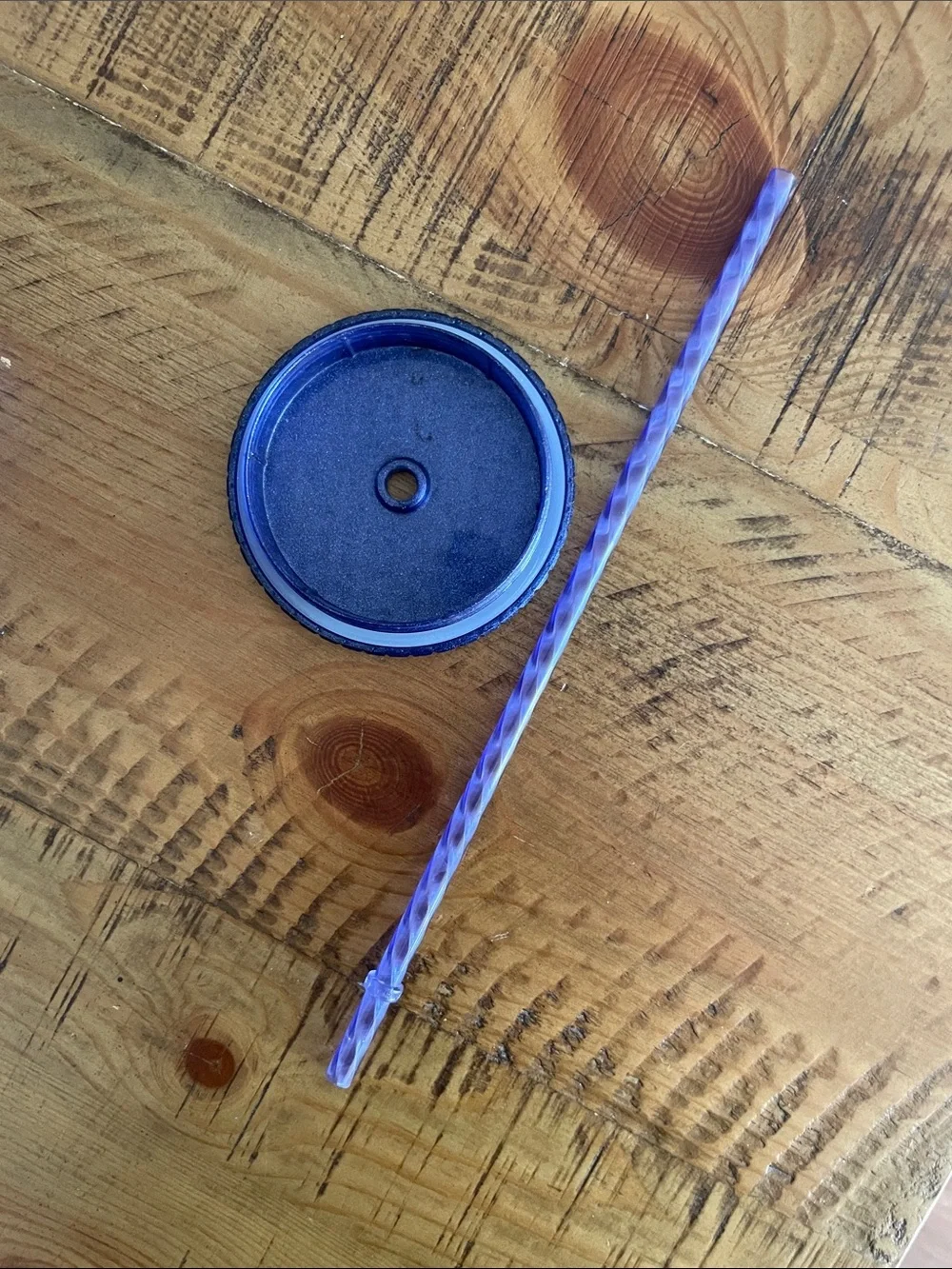 Blue Starbucks Venti Cup with Lid and Straw